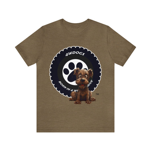 4 Wheel Dogs Unisex Jersey Short Sleeve Tee