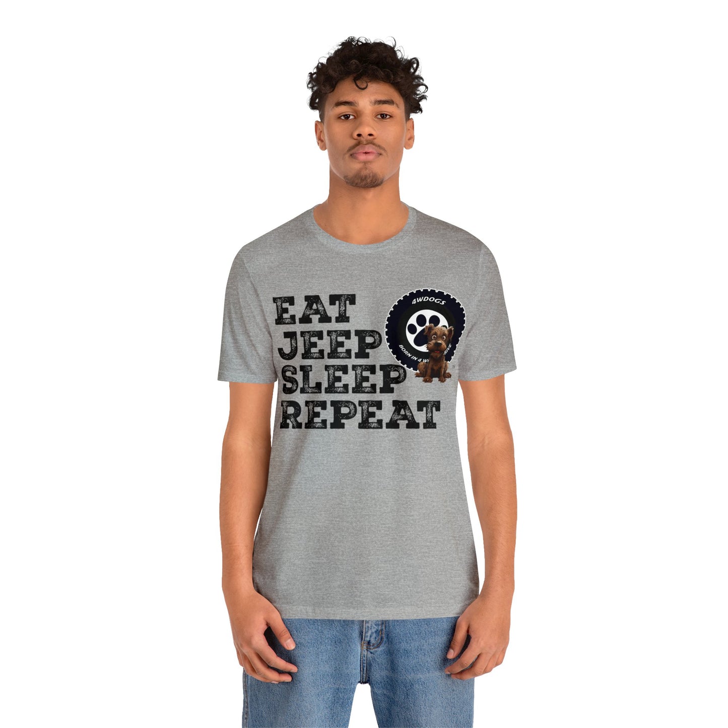 Eat Jeep Sleep Short Sleeve Tee