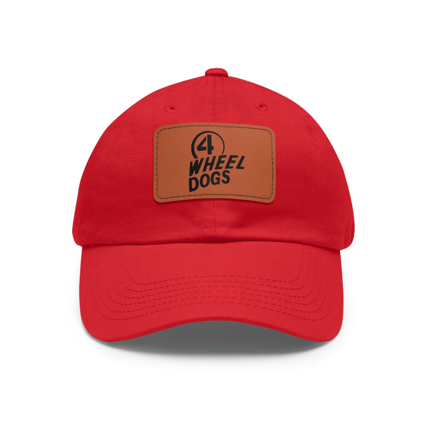 Dad Hat with Leather Patch (Rectangle)