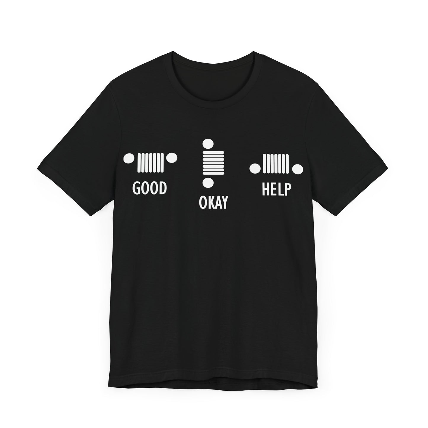 Good, Okay and Help graphic tee