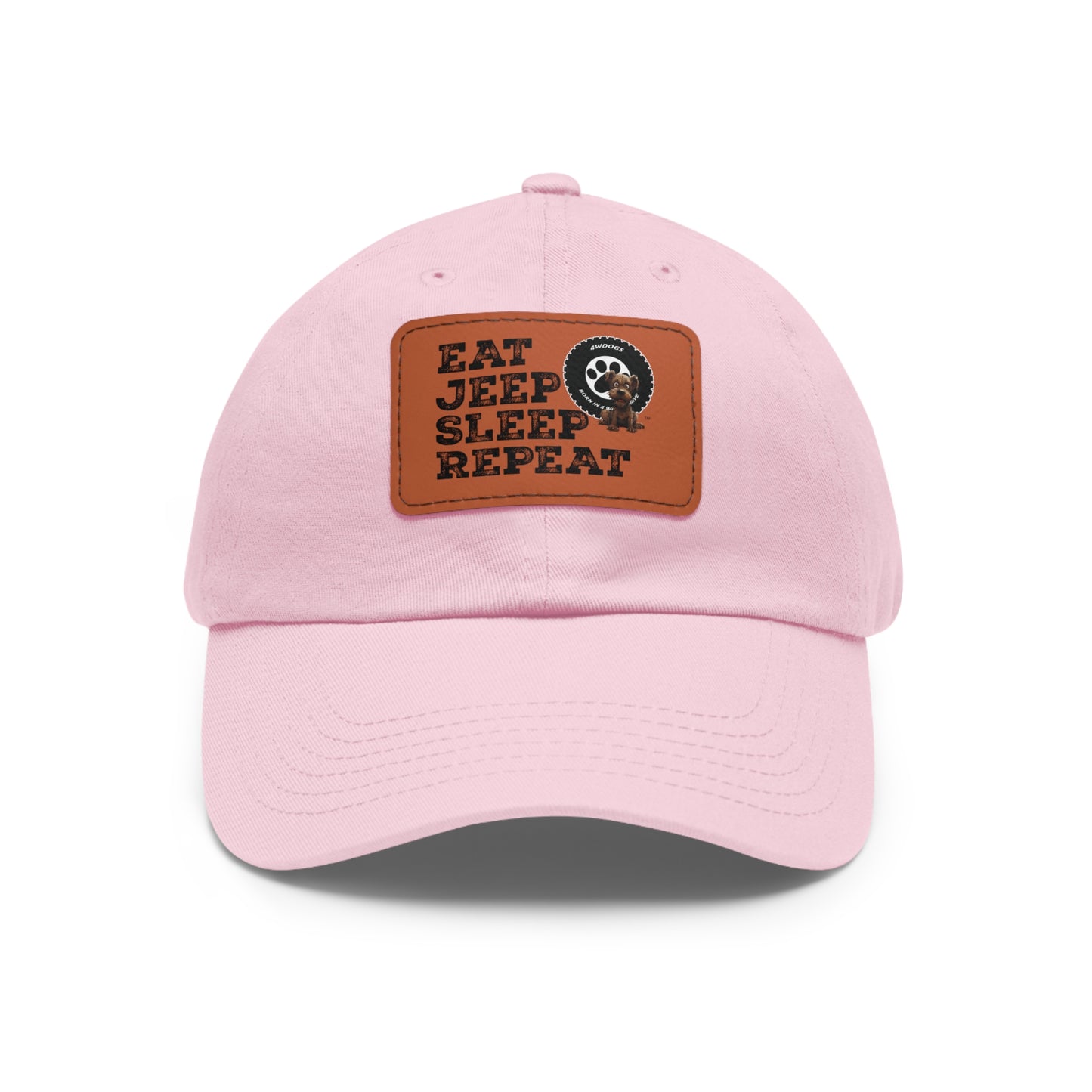 Dad Hat with Leather Patch (Rectangle)