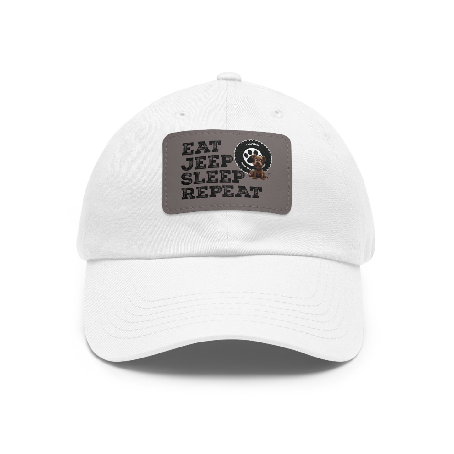 Dad Hat with Leather Patch (Rectangle)