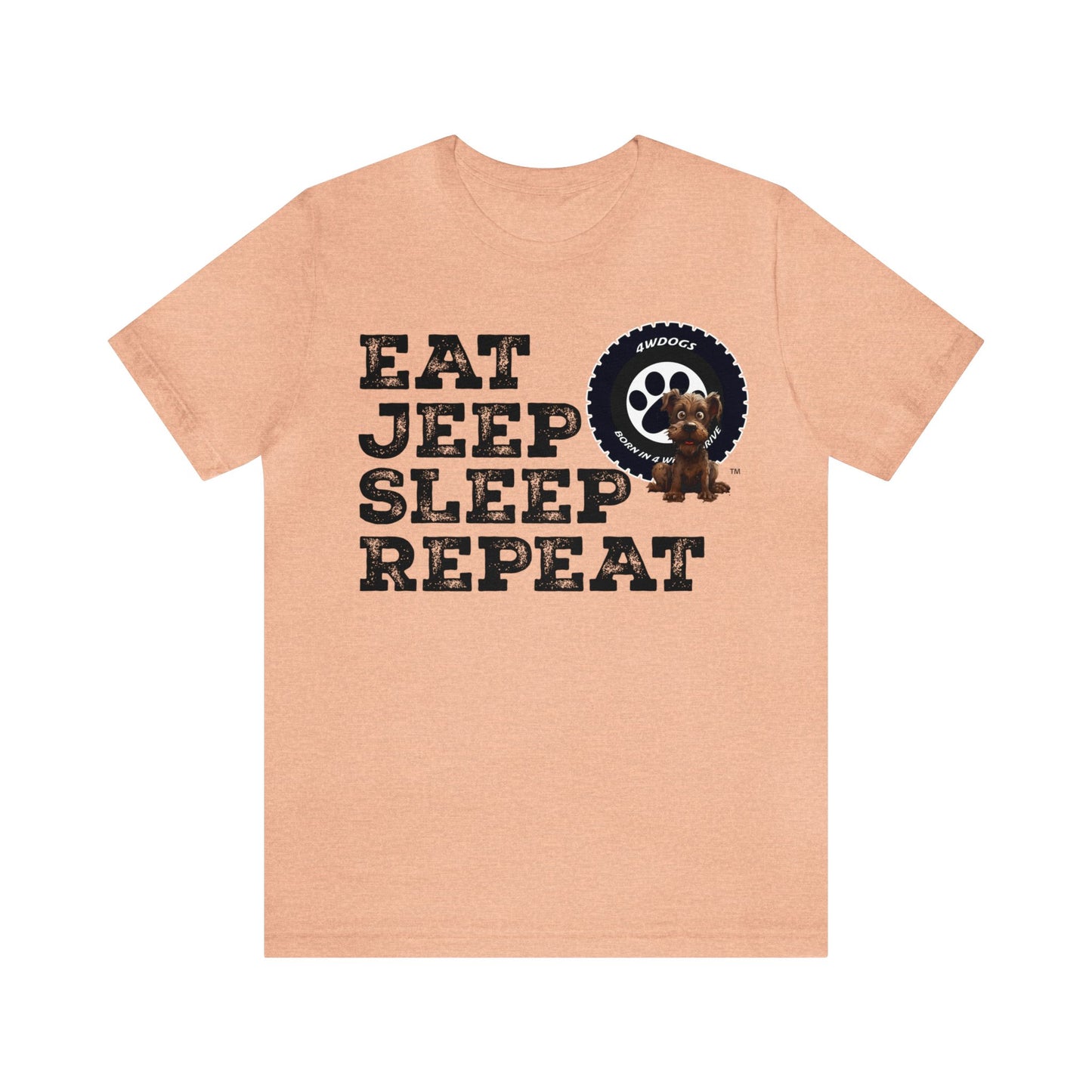 Eat Jeep Sleep Short Sleeve Tee