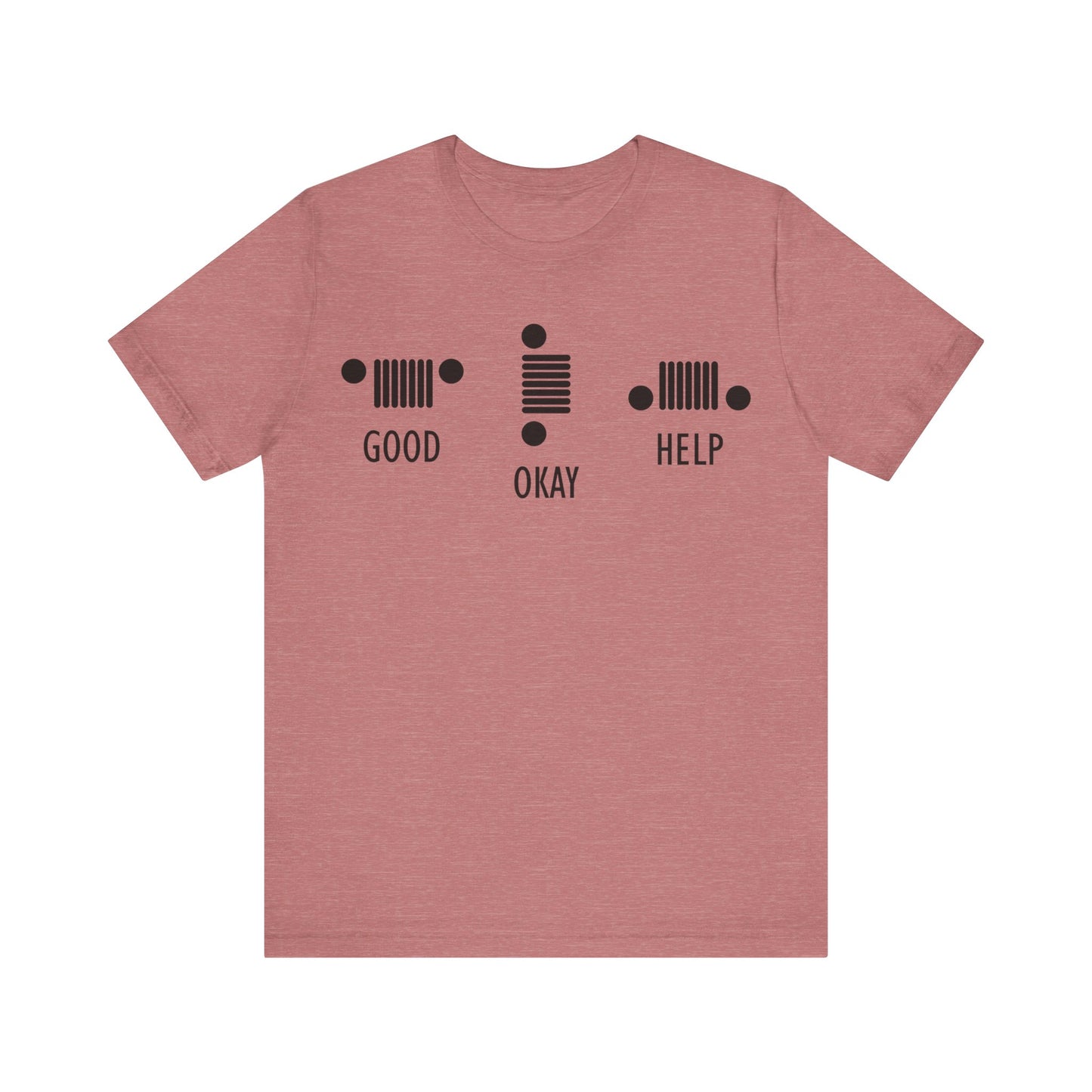 Good, Okay and Help graphic tee