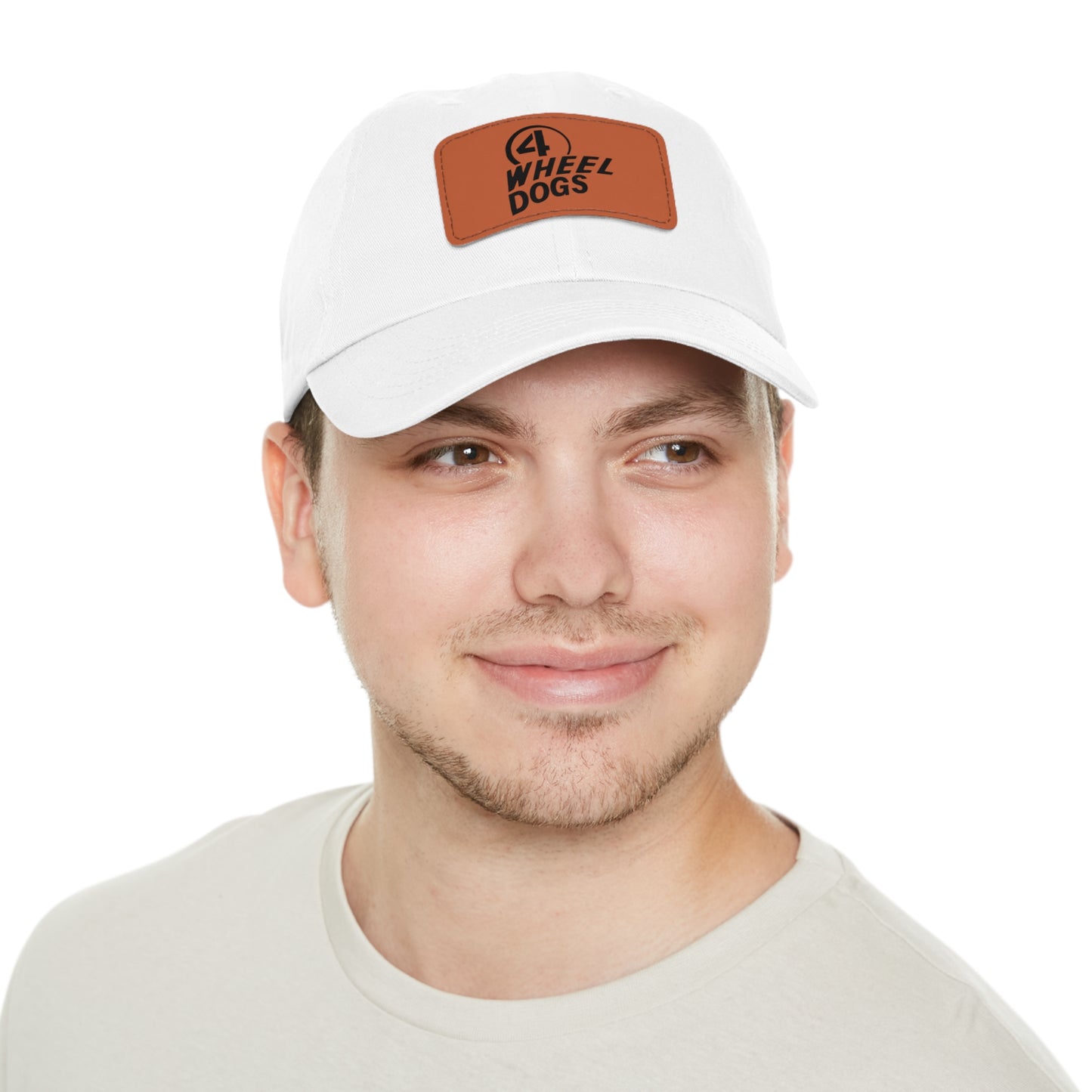 Dad Hat with Leather Patch (Rectangle)