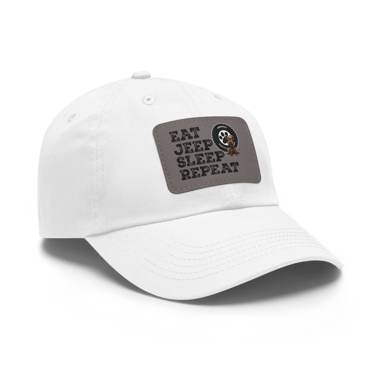 Dad Hat with Leather Patch (Rectangle)