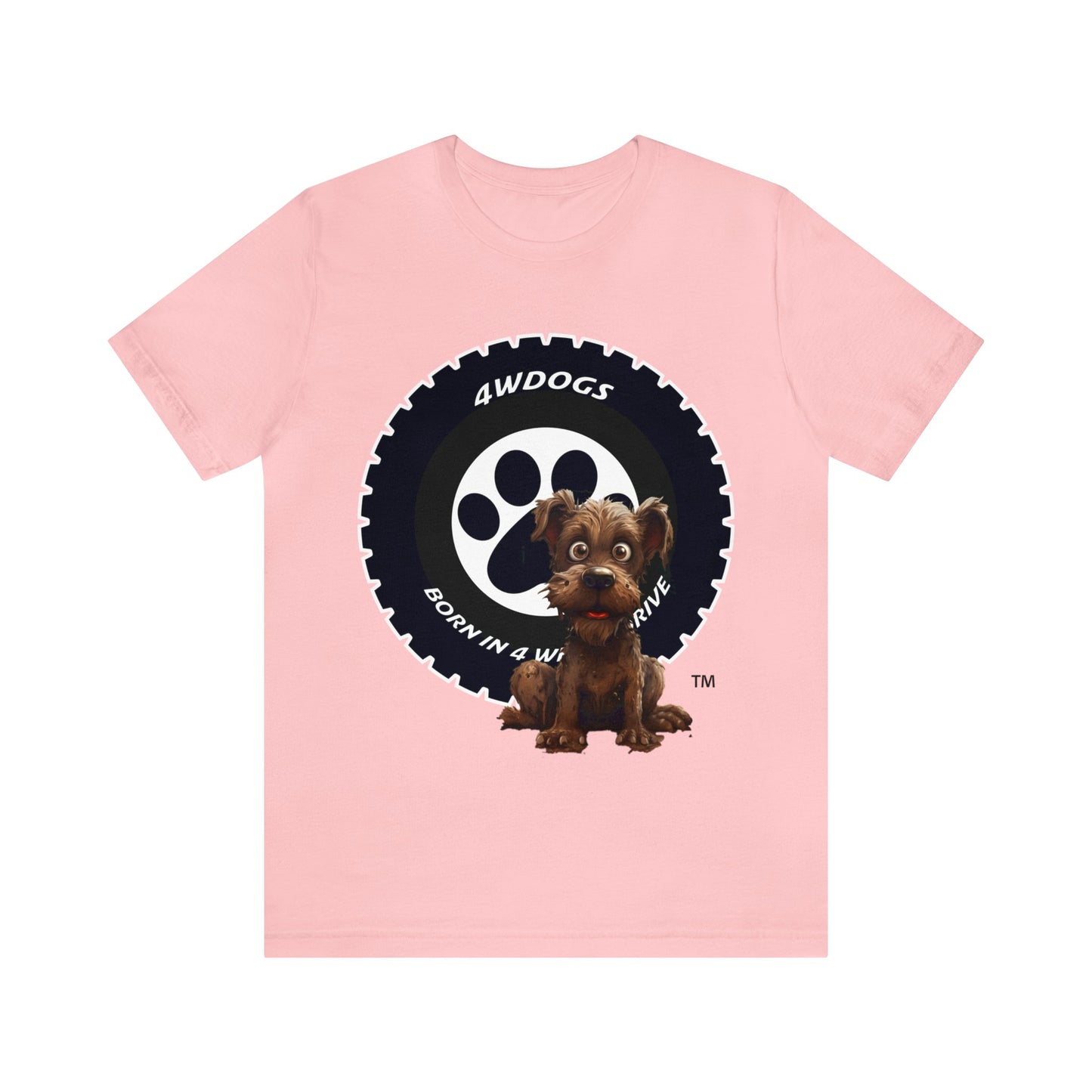 4 Wheel Dogs Unisex Jersey Short Sleeve Tee