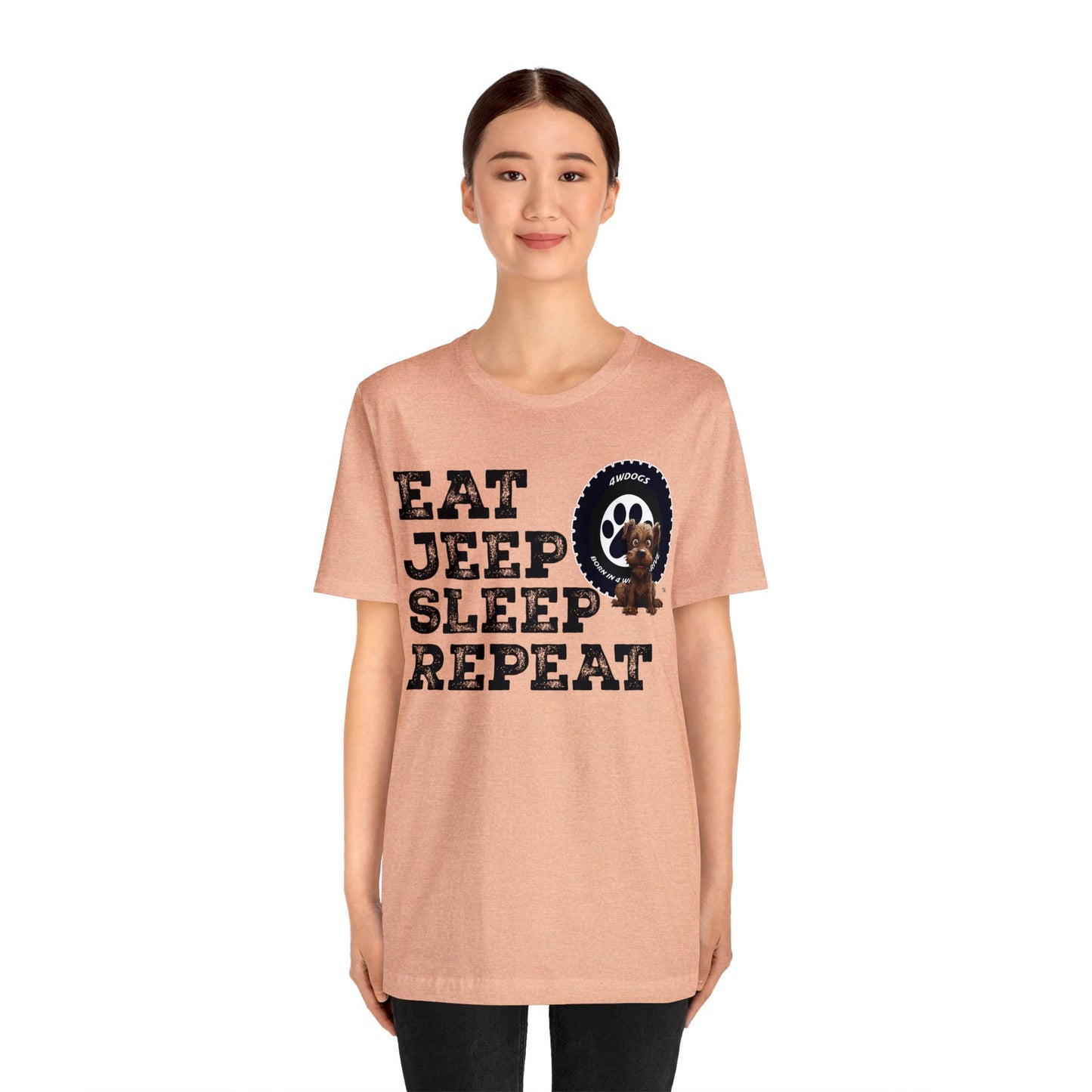 Eat Jeep Sleep Short Sleeve Tee