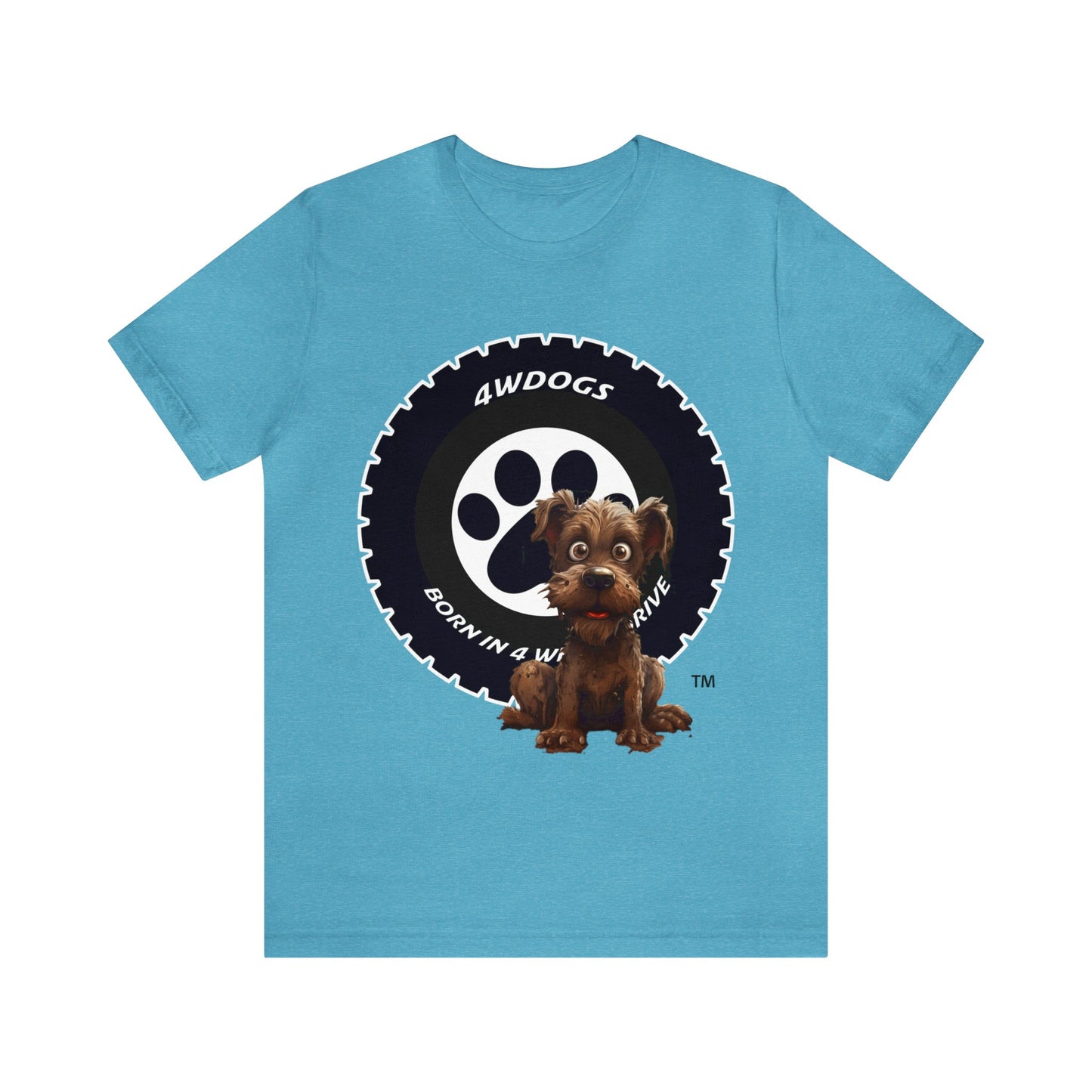 4 Wheel Dogs Unisex Jersey Short Sleeve Tee