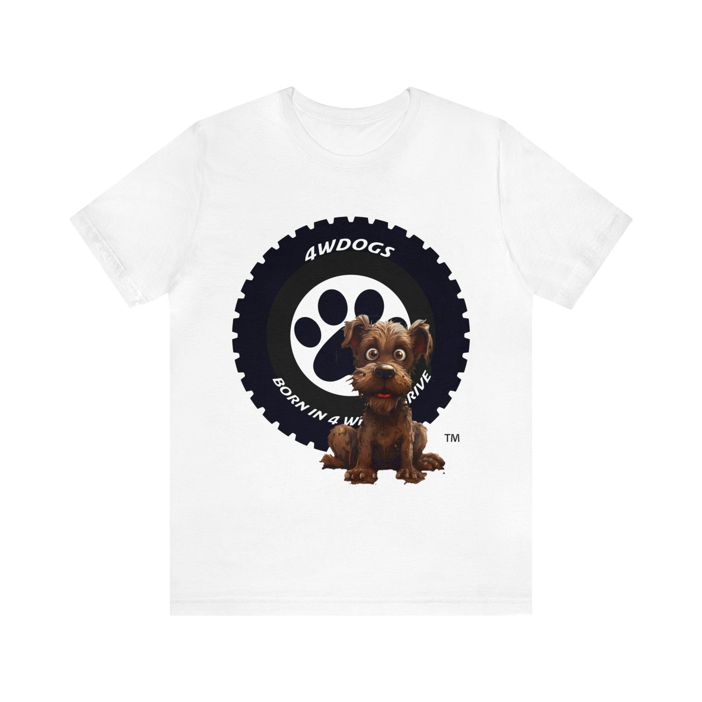 4 Wheel Dogs Unisex Jersey Short Sleeve Tee